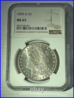 1899-O Morgan Dollar CERTIFIED NGC MS 65 Silver Dollar