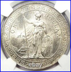 1901-B Great Britain Trade Dollar T$1. Certified NGC Uncirculated Detail. UNC MS