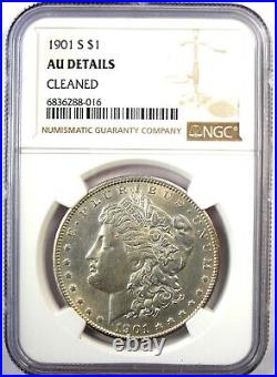 1901-S Morgan Silver Dollar $1 Coin Rare Date Certified NGC AU Details