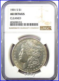 1901-S Morgan Silver Dollar $1 Coin Rare Date Certified NGC AU Details