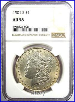 1901-S Morgan Silver Dollar $1 Coin Rare Date Certified NGC AU58 Rare