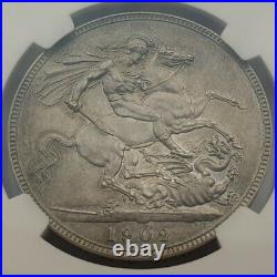 1902 King Edward Vll MATTE PROOF Crown Coin. Certified by NGC to PF 62