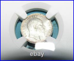 1906(C) British India Silver 2 Annas. NGC Certified MS62