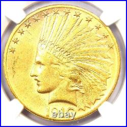 1910-S Indian Gold Eagle $10 Coin Certified NGC AU55 Rare San Francisco Coin
