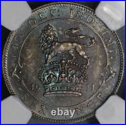 1911 King George V Proof Sixpence. Certified by NGC to PF 66