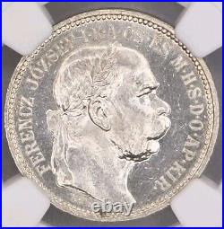 1915 KB Hungary Silver Korona NGC MS 66 Certified Mint State