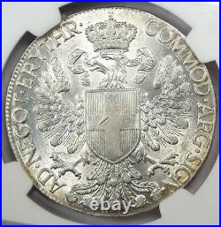 1918-R Eritrea Talero Coin Certified NGC Uncirculated Details (UNC MS) Rare