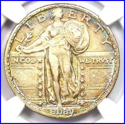 1919-D Standing Liberty Quarter 25C Coin Certified NGC XF Detail (EF) Rare