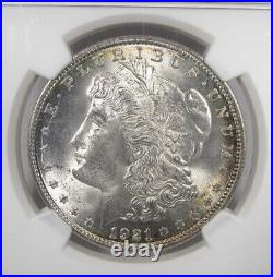 1921 Silver Morgan Dollar NGC MS64 Certified Coin AM863