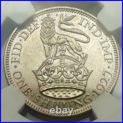1927 King George V Proof Shilling, (Original Reverse). Certified by NGC to PF 65