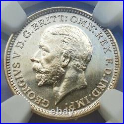 1927 King George V Proof Threepence. Certified by NGC to PF 65