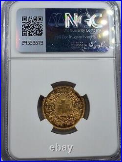 1930-B 20 Francs Switzerland Gold Coin Certified NGC MS64