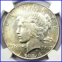 1934-S Peace Silver Dollar $1 Coin Certified NGC AU Details Rare Date