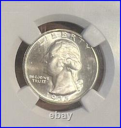 1935-D Washington Quarter Rare CERTIFIED NGC MS-65 Silver 25c