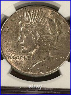 1935-S Peace Coin Certified As AU Details Stained