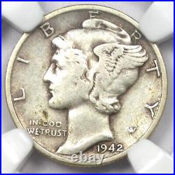 1942/1-D Mercury Dime 10C Certified NGC VF30 Rare Overdate Variety Coin