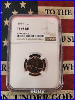 1954 Proof Lincoln Cent NGC Certified PF68 RD