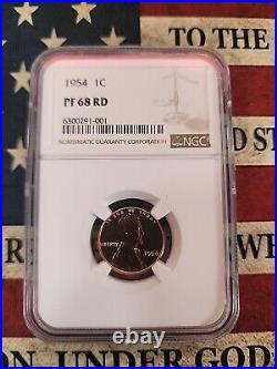 1954 Proof Lincoln Cent NGC Certified PF68 RD