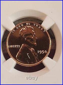 1954 Proof Lincoln Cent NGC Certified PF68 RD