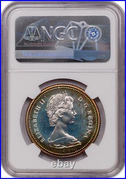 1973 Canada Silver Dollar 1 Rcmp Centennial Sp66 Ngc Toned Certified Coin