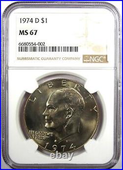 1974-D Eisenhower Dollar Ike $1 Coin Certified NGC MS67 $900 Value