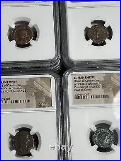 20 Coin NGC Certified Set. History of Rome In Coins (253-408) NGC Box
