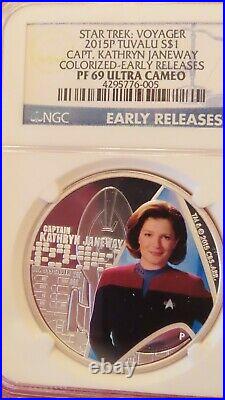 2015 Certified Silver Star Trek Ngc Pf69 First Releases Janeway