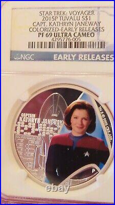 2015 Certified Silver Star Trek Ngc Pf69 First Releases Janeway
