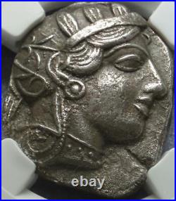 440-404 BC Certified NGC Choice XF Ancient ATHENIAN OWL Silver TETRADRACHM