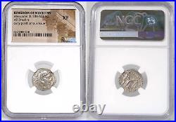 ALEXANDER the Great of Macedon. NGC Certified XF Herakles/Zeus Greek Silver Coin