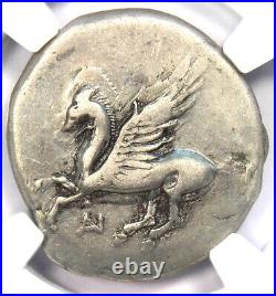 Acarnania Anactorium AR Stater 300 BC Pegasus Athena Coin Certified NGC VF