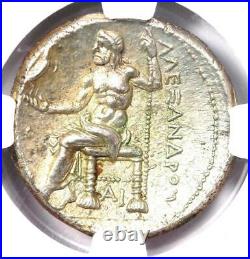 Alexander the Great III AR Silver Tetradrachm Coin 336-323 BC. Certified NGC AU