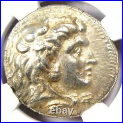 Alexander the Great III AR Silver Tetradrachm Coin 336-323 BC. Certified NGC AU