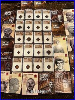 Amazing Ancient Roman Collection 20 diff. Emperors Certified by NGC. Dream Set