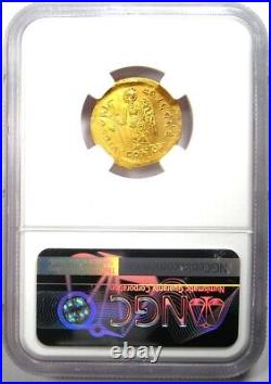 Anastasius I AV Solidus Gold Byzantine Coin 491-518 AD Certified NGC MS (UNC)