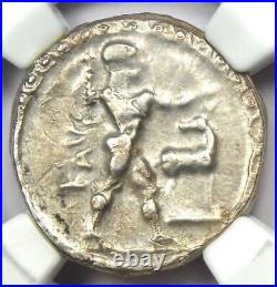 Ancient Bruttium Caulonia AR Silver Stater Coin 475-410 BC Certified NGC VF