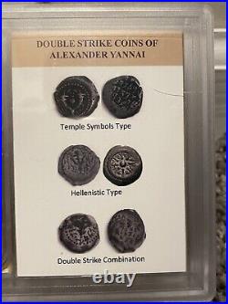 Ancient NGC Certified Judaea Coin 103-76 BC Alexander Jannaeus Dynasty