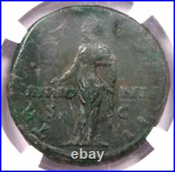 Ancient Roman Aelius Caesar AE Sestertius Coin 136-138 AD Certified NGC VF