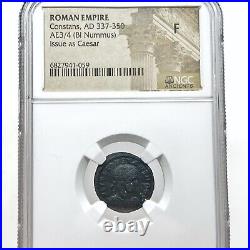 Ancient Roman Constans Biblical Coin NGC Slabbed Coin Certified Artifact