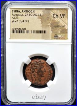 Antioch, Augustus, 27bc-ad14, Ae 23, Ngc Certified-490