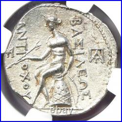 Antiochus III AR Tetradrachm Silver Coin 222-187 BC Certified NGC Choice AU
