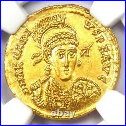 Arcadius AV Solidus Gold Roman Gold Coin 383-408 AD Certified NGC MS (UNC)