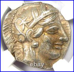 Athens Athena Owl AR Tetradrachm Silver Coin 440-404 BC Certified NGC XF (EF)