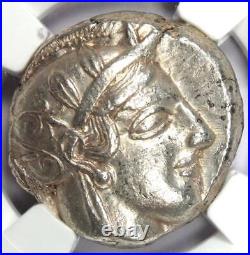Attica Athens Athena Owl AR Tetradrachm Silver Coin 440-404 BC. Certified NGC AU