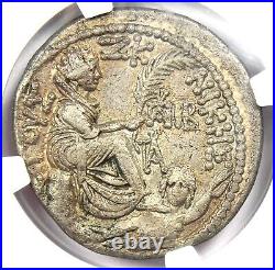 Augustus AR Tetradrachm Antioch Roman Coin 5 BC Certified NGC Choice XF (EF)