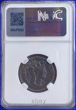 Beautiful NGC Certified Ancient Roman Coin Emperor Trajan 98-117AD Tyche Reverse