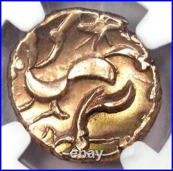 Britain Corieltavi AV Stater Gold Horse Apollo Coin 60-20 BC Certified NGC AU