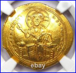Byzantine Isaac I Gold AV Nomisma Christ Coin 1057 AD Certified NGC Choice AU