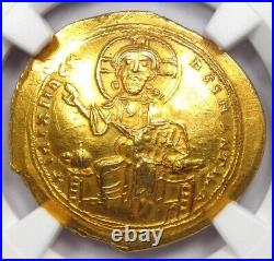 Byzantine Isaac I Gold AV Nomisma Christ Coin 1057 AD Certified NGC Choice AU