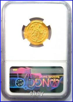 Byzantine Phocas AV Solidus Gold Angel Coin 602-610 AD Certified NGC Choice XF